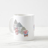 3匹の小さな豚 コーヒーマグカップ (正面左)