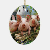 3匹の小豚 セラミックオーナメント (右)