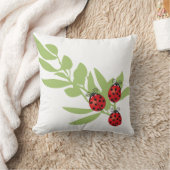 3匹の幸運なてんとう虫 クッション (ブランケット)