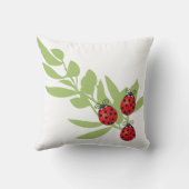 3匹の幸運なてんとう虫 クッション (裏面)