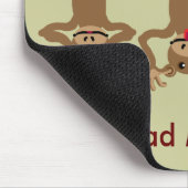 3匹の悪い猿 マウスパッド (コーナー)