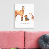 3匹の愛猫 キャンバスプリント (インサイチュ (リビング))