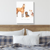 3匹の愛猫 キャンバスプリント (インサイチュ (寝室))