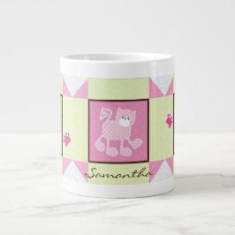 3匹の猫がジャンやめボマグをブロック ジャンボコーヒーマグカップ