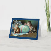 3匹の猫とビッグ・ブルー・イースターの卵 シーズンカード (正面)