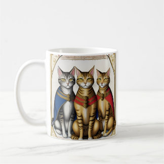 3匹の猫のマグカップ コーヒーマグカップ