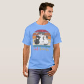 3匹の猫の猫好き Tシャツ (正面フル)