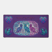 3匹の猫 デスクマット (正面)