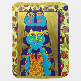 3匹の猫 – ベビーブランケット ベビー ブランケット