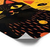 3匹の猫 ポスター (角)