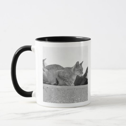 3匹の猫 マグカップ (左)