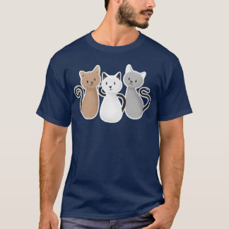 3匹の猫 Tシャツ