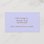 3匹の猿のかわいくカスタムなお母さんカード コーリングカード (裏面)