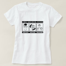 3匹の猿 教育 扇動 団結 Tシャツ