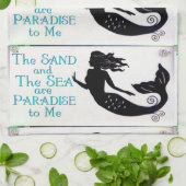 3匹の砂および海の人魚 キッチンタオル (折り畳み)