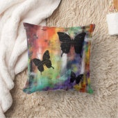 3匹の自由な蝶 クッション (ブランケット)