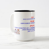 3匹の賢いカエルのマグ ツートーンマグカップ (正面左)