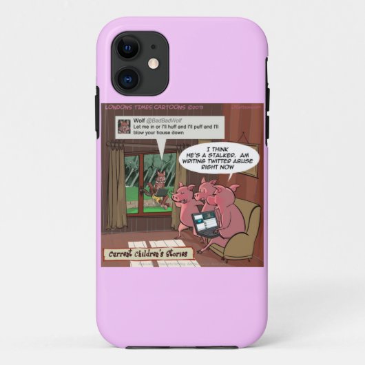 3匹の賢いソーシャルメディアブタ iPhone 5/5S カバー (裏面)