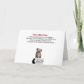 3匹の賢い子犬-季節のごあいさつ挨拶状 シーズンカード (裏面)