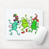 3匹の踊るカエル マウスパッド (マウス)