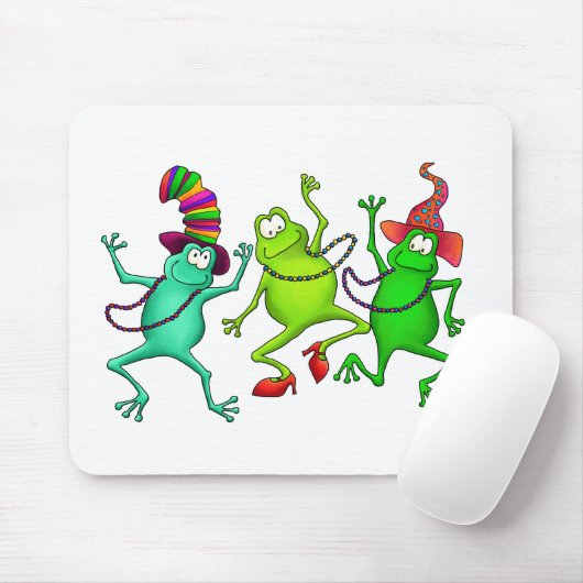 3匹の踊るカエル マウスパッド (マウス)