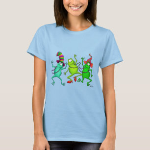 3匹の踊るカエル Tシャツ