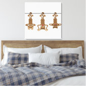 3匹の非賢なサル キャンバスプリント (インサイチュ (寝室))