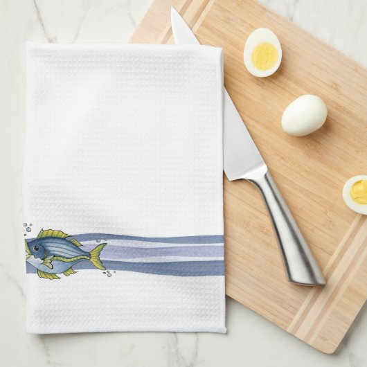 3匹の魚 – キッチンタオル (四つ折り)