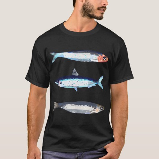 3匹の魚 Tシャツ (正面)