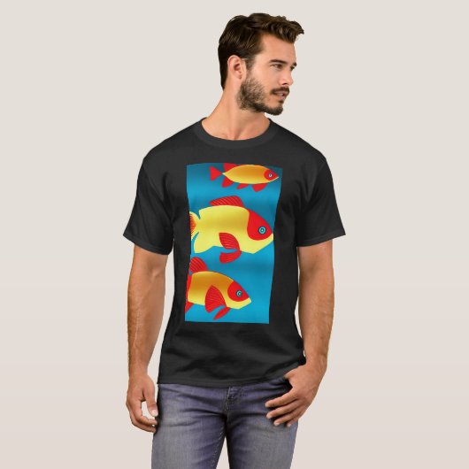3匹の魚 Tシャツ (正面フル)