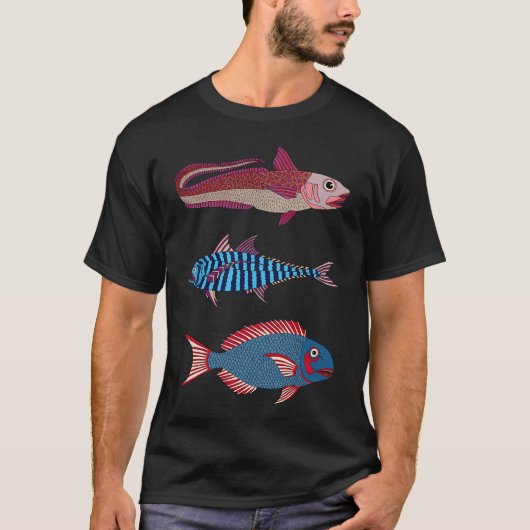 3匹の魚 Tシャツ (正面)