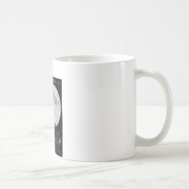 3匹の黒猫および月 コーヒーマグカップ