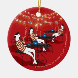 3匹フランスのの猫… セラミックオーナメント