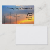 3十字および日の出 名刺 (正面/裏面)