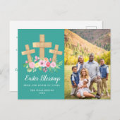 3十字フローライースター恵み写真 シーズンポストカード (正面/裏面)