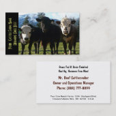 3友達の肉牛 名刺 (正面/裏面)