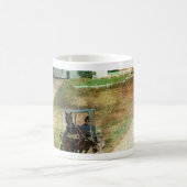 3台のアーミッシュの馬車 コーヒーマグカップ (中央)