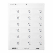 3台のサンドヒルクレーン写真文房具住所 シール (フルシート)