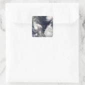 3台の違う台風 スクエアシール (バッグ)