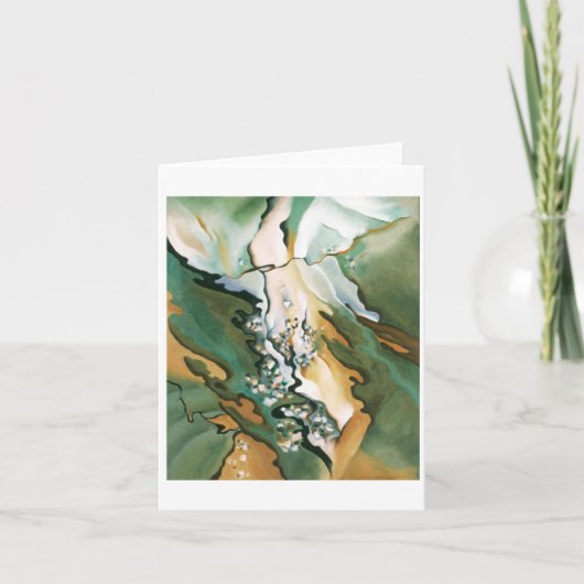 3号湖から、ジョージア・オキーフの手で。 カード (正面)