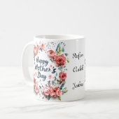 3名フローラハッピーマザーズの日 コーヒーマグカップ (正面左)