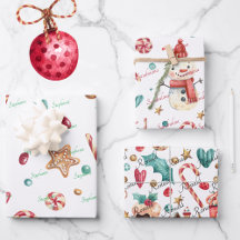 3名可愛いクリスマス雪だるま&スイーツ