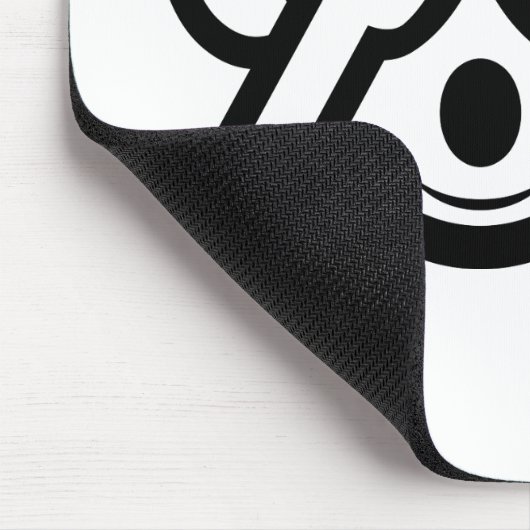 3名猿みづる見ざる不吉な絵文字を見る マウスパッド (コーナー)