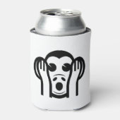 3名猿キカザル聞かざる悪い絵文字を聞かない 缶クーラー (缶正面)
