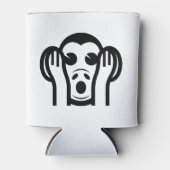 3名猿キカザル聞かざる悪い絵文字を聞かない 缶クーラー (正面)