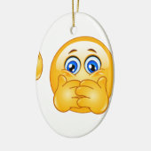 3名絵文字 セラミックオーナメント (左)