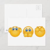 3名絵文字 ポストカード (正面/裏面)