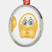 3名絵文字 メタルオーナメント (左)