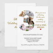 3周年オリジナル写真ウェディングアニバーサリー 招待状 (正面/裏面)