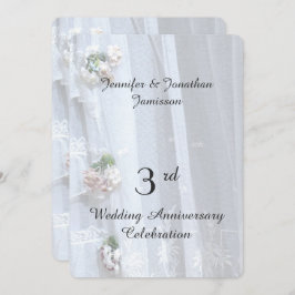 3周年結婚記念パーティー ヴィンテージ ラッセル 招待状